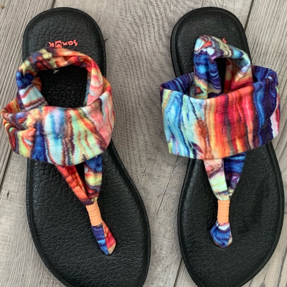 Sanuk yoga sling sandals EUC LNC - Picture 2 of 5